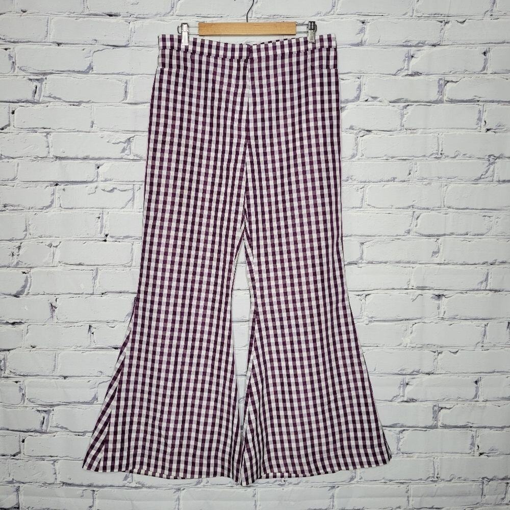 House of Holland Gingham Poplin Flares US Sz 10